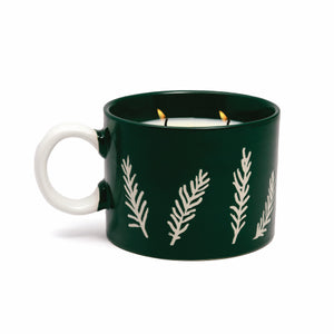 Mug Candle -Cypress Fir Green