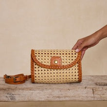 Load image into Gallery viewer, Rattan Woven Clutch
