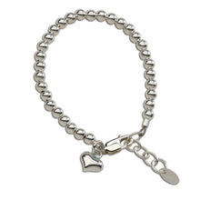 Load image into Gallery viewer, Camry Sterling Silver Heart Bracelet -Small
