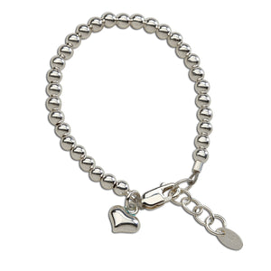 Camry Sterling Silver Heart Bracelet -Small