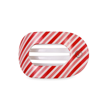 Load image into Gallery viewer, Teleties Flat Round Clips -Candy Cane Crush
