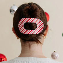 Load image into Gallery viewer, Teleties Flat Round Clips -Candy Cane Crush
