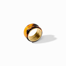 Load image into Gallery viewer, Julie Vos Carnaby Duet Ring -Tortoiseshell

