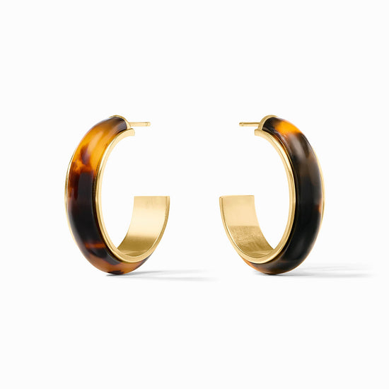 Julie Vos Carnaby Hoops -Tortoiseshell -M