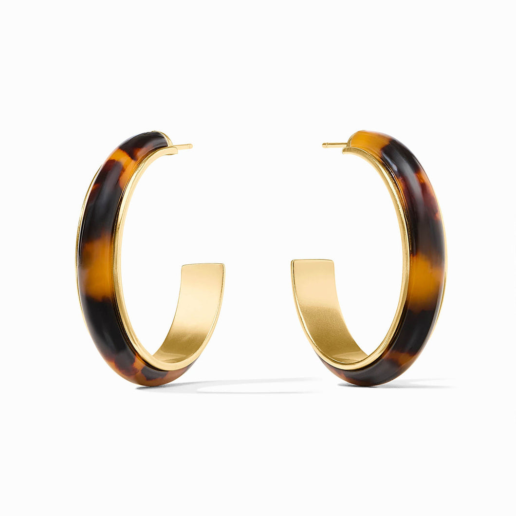 Julie Vos Carnaby Hoops -Tortoiseshell -S