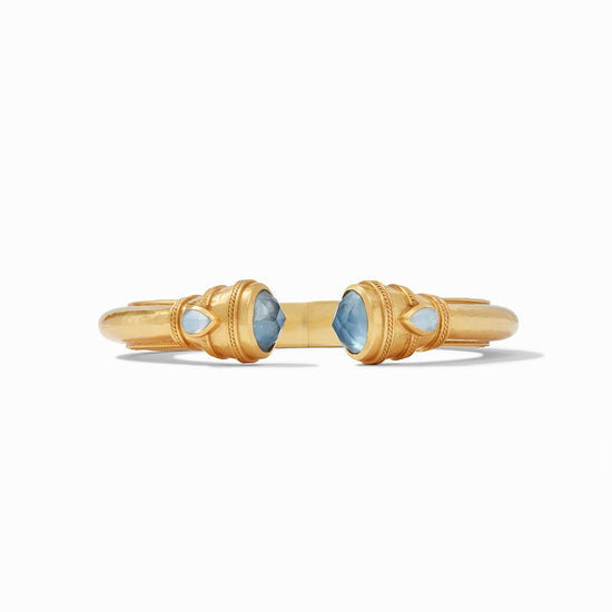Julie Vos Cannes Demi Cuff -Iridescent Chalcedony Blue