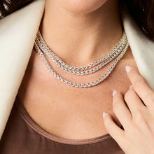 Load image into Gallery viewer, Julie Vos Silver Cobblestone Link Necklace
