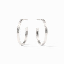 Load image into Gallery viewer, Julie Vos Silver Crescent Hoop
