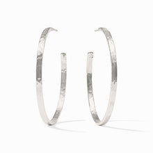 Load image into Gallery viewer, Julie Vos Silver Crescent Hoop
