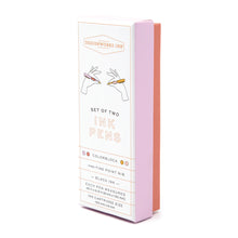 Load image into Gallery viewer, Color Block Pens (set of 2) -Rosewood Blush
