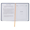 Walk Through God’s Word Navy Faux Leather Devotional