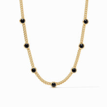 Load image into Gallery viewer, Julie Vos Dolce Delicate Station Necklace -Obsidian Black
