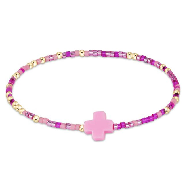 enewton egirl Hope Unwritten Signature Cross Bracelet -Back to the Fuchsia