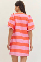 Load image into Gallery viewer, E Bold Stripe Dress -Pink
