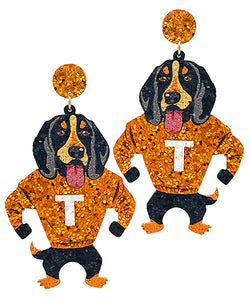 Gameday Standing Hound Earrings