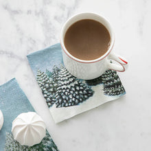 Load image into Gallery viewer, H&amp;C Cocktail Napkins -Evergreen Forest
