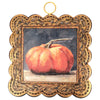 Gallery Collection Scallop Art Gilded Orange Pumpkin