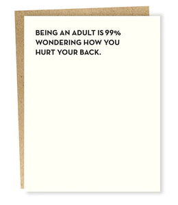 Moment of Truth Card -Being an Adult