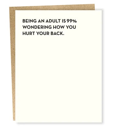 Moment of Truth Card -Being an Adult