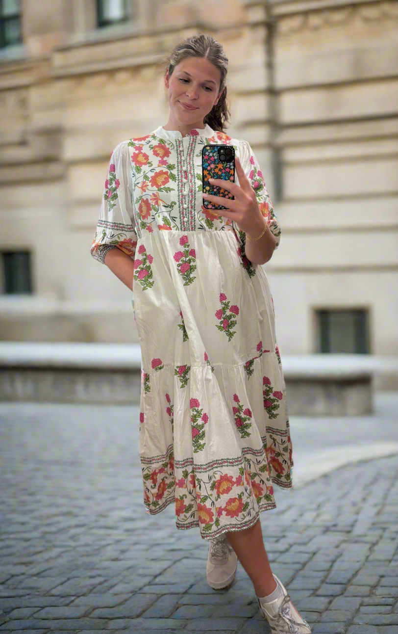 Th Floral Tiered Dress