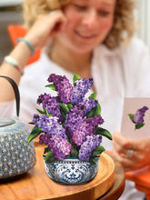 Load image into Gallery viewer, Flower Bouquet Card -Garden Lilacs
