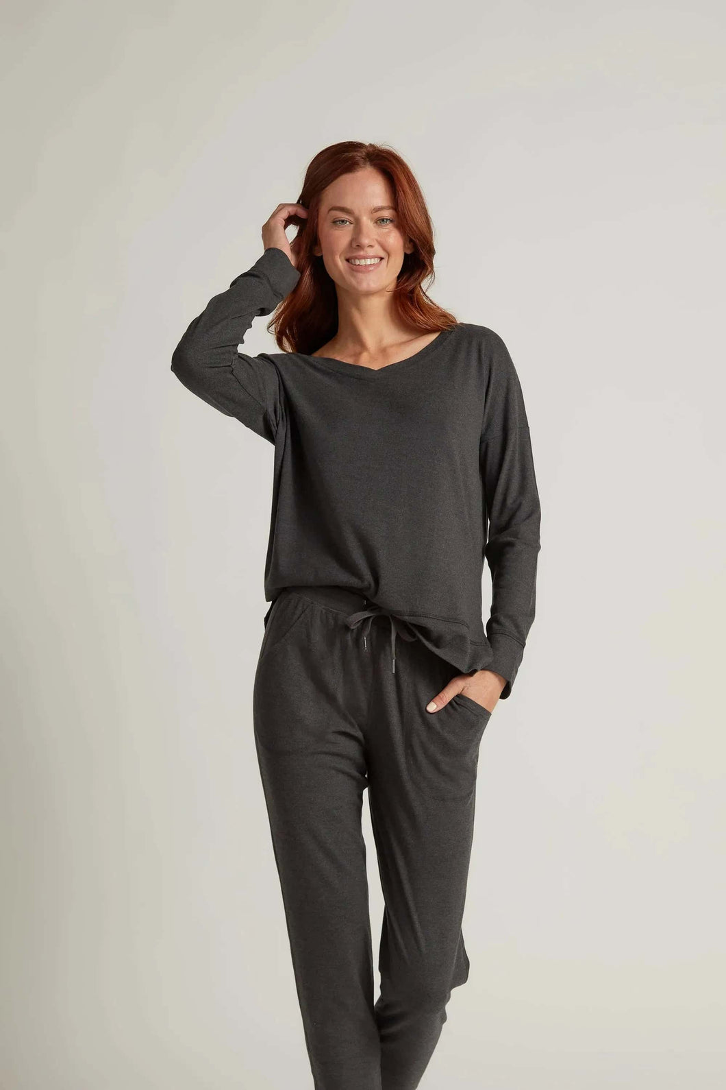 Soft Collection Pullover -Charcoal