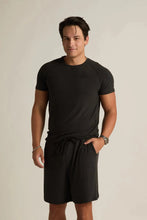 Load image into Gallery viewer, Men&#39;s Short Sleeve Lounge Shirt -Charcoal
