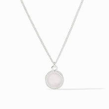 Load image into Gallery viewer, Julie Vos Silver Fleur-de-Lis Solitaire Necklace - Iridescent Clear Crystal
