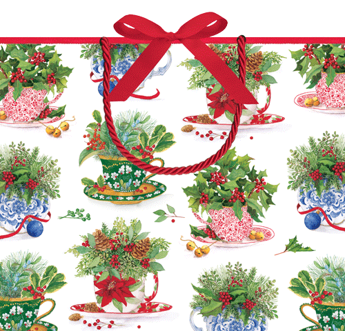 Christmas Gift Bag -Lg -Christmas Tea