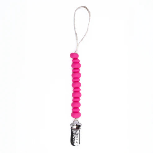 Happy Pacifier Clip -Punch