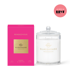 Glasshouse 13.4 oz. Candle -Rendezvous