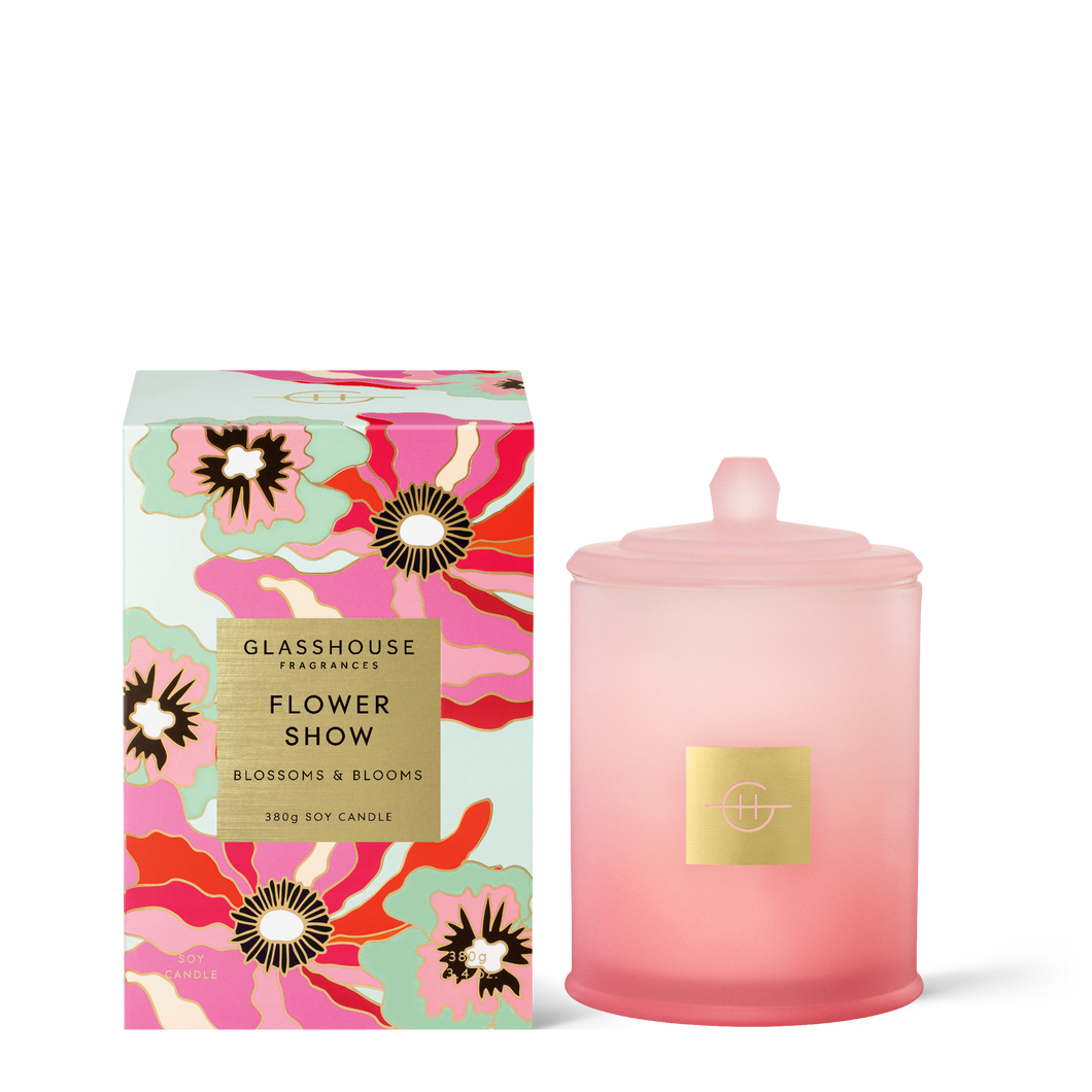 Glasshouse 13.4 oz. Candle -Flower Show 25
