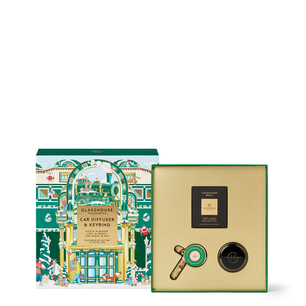 Glasshouse Car Diffuser Christmas Gift Set