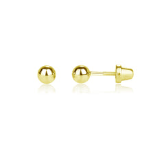 Load image into Gallery viewer, Gold Plated Ball Stud Earrings
