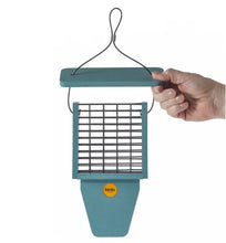 Load image into Gallery viewer, Suet Feeder w/ Tail Prop -Lake Blue
