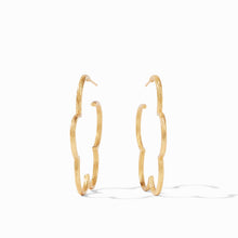 Load image into Gallery viewer, Julie Vos Gardenia Textured Hoops
