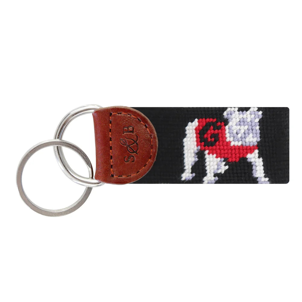 S&B Key Fob -Georgia Bulldog (Black)