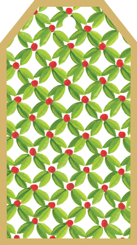 Christmas Gift Tag -Leaf & Berry