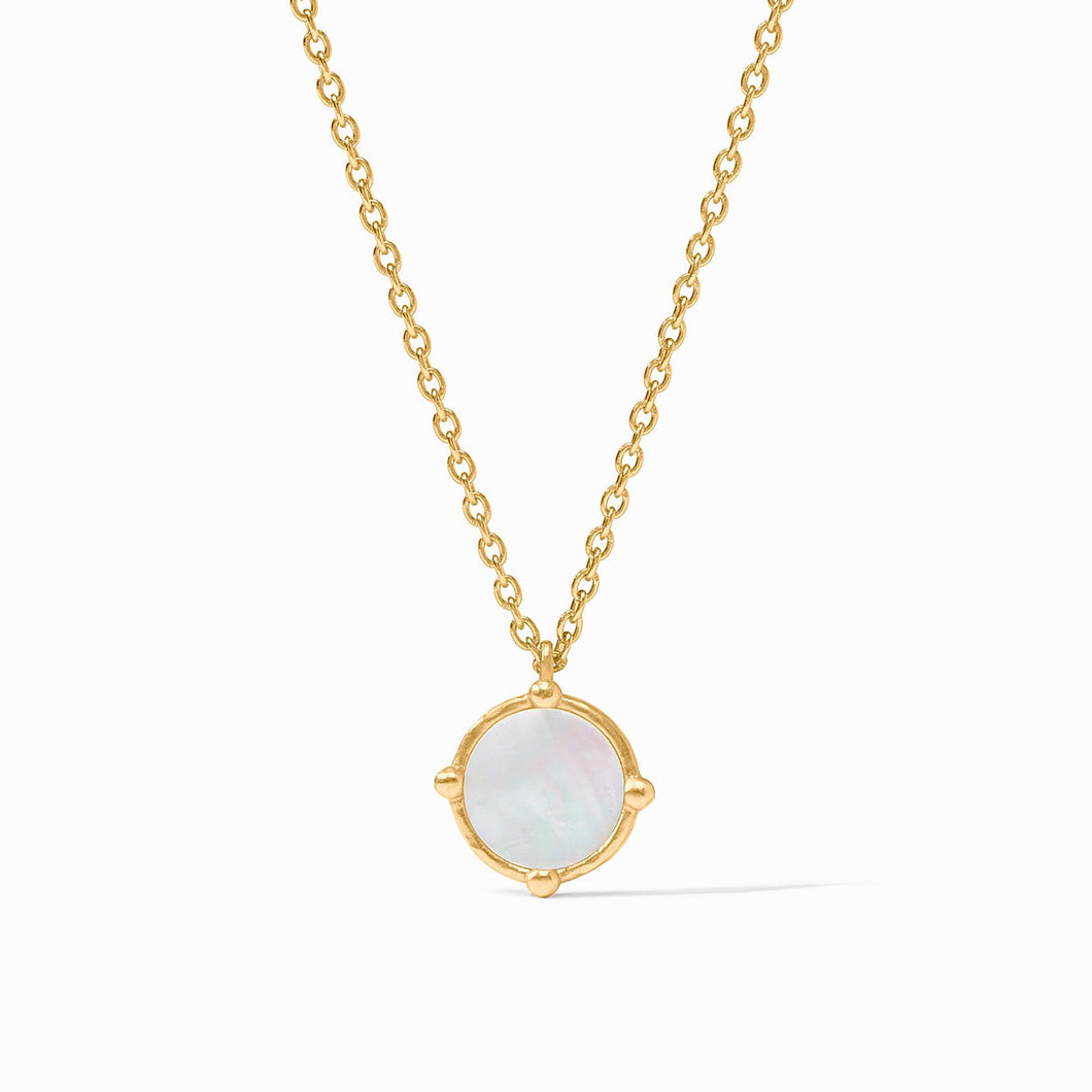 Julie Vos Honeybee Solitaire Necklace -Mother of Pearl