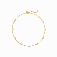 Load image into Gallery viewer, Julie Vos Hydra Delicate Station Necklace -Pearl
