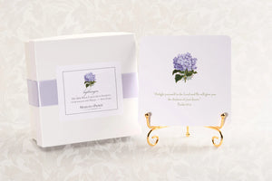 Oversized Verse Cards & Easel -Hydrangea