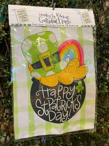 Garden Flag -St Patrick's Day Cauldron