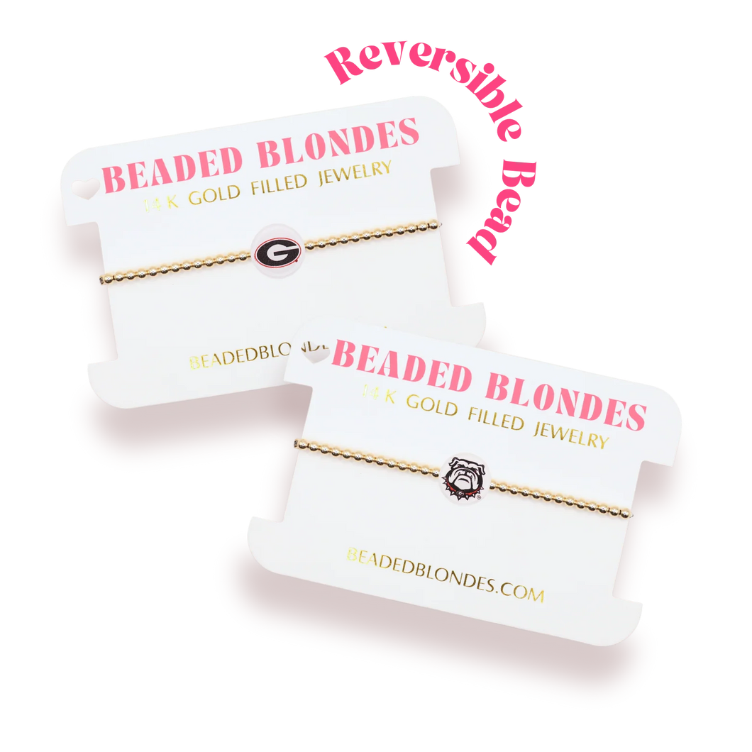 BB Georgia Bulldogs Gold Logo Bracelet