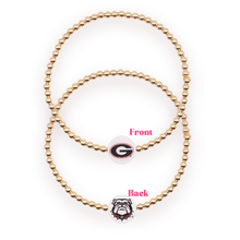Load image into Gallery viewer, BB Georgia Bulldogs Gold Logo Bracelet
