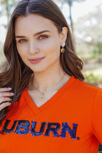 Auburn University 24K Gold Plated Pendant Necklace