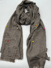 Load image into Gallery viewer, Cashmere Pom Pom Scarves
