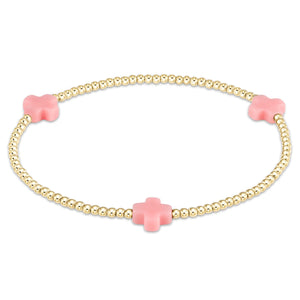 enewton egirl Signature Cross Gold Bracelets -3mm