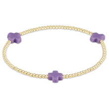 Load image into Gallery viewer, enewton egirl Signature Cross Gold Bracelets -3mm
