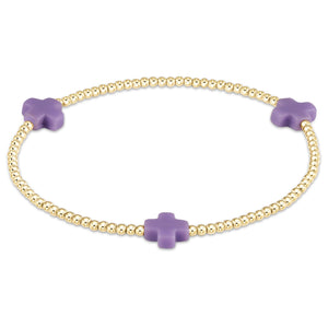 enewton egirl Signature Cross Gold Bracelets -3mm