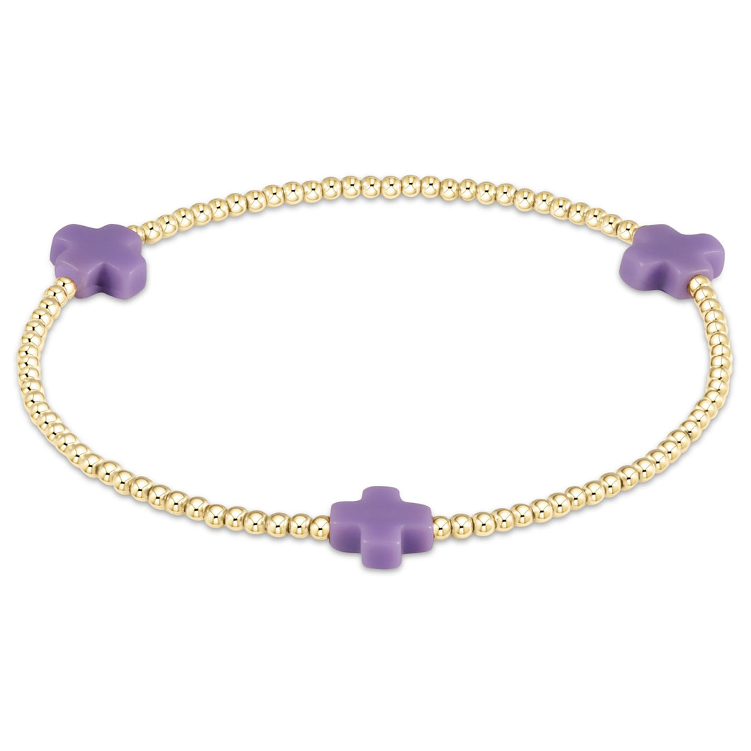 enewton egirl Signature Cross Gold Bracelets -3mm